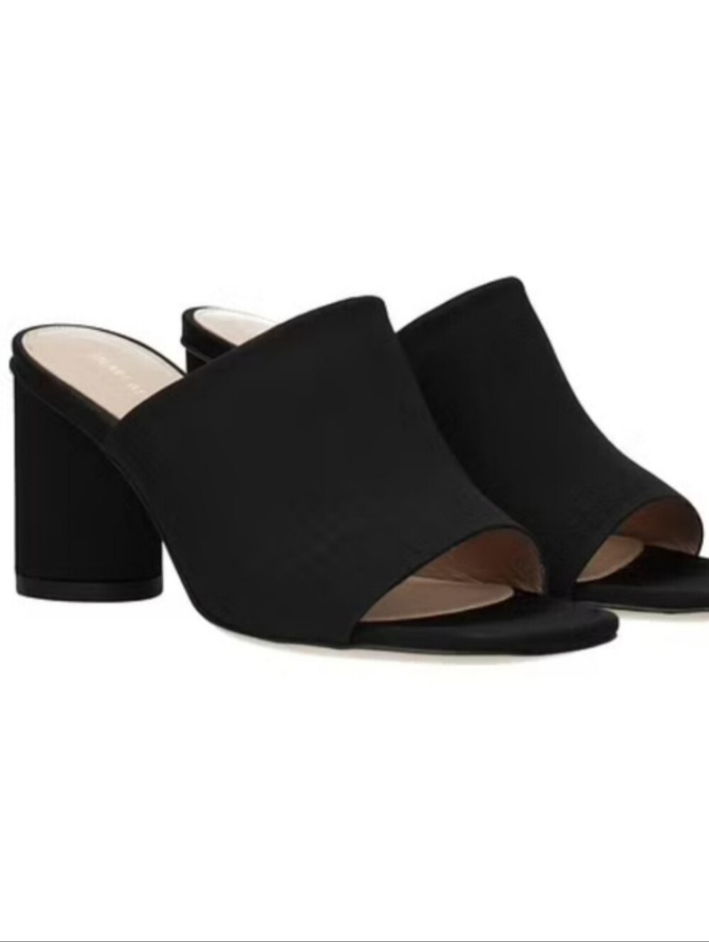 STUART WEITZMAN Black Suede Mule Sandals Sz 10.5 M